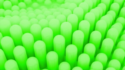 Poster - Abstract dynamic animated wave moving structure of colorful columns or blocks. Design. Up and down jumping figures.
