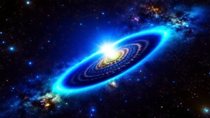 Wall Mural - spiral galaxy against stars and constellations in outer space.andromeda nebula, starry cosmos,univer