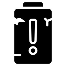 Broken Battery Error Icon