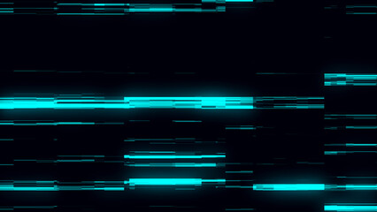 Abstract background with neon glitch texture, digital tv noise. computer screen damage. 3d rendering.