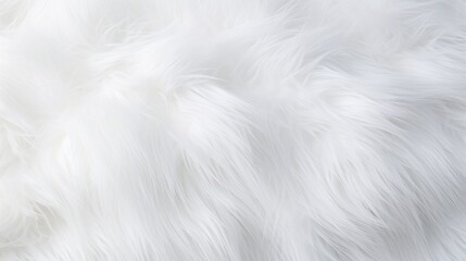 Poster - white fur background.