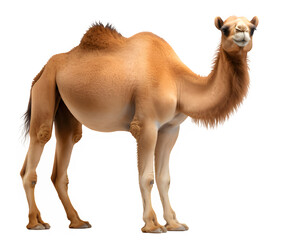 Wall Mural - camel side view isolated png ,camel isolated on transparent background ,generative ai