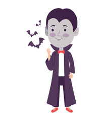 Poster - halloween disguised dracula