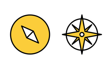 Wall Mural - Compass icon set for web and mobile app. arrow compass icon sign and symbol