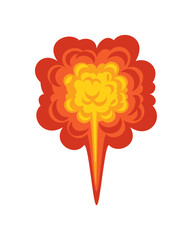 Sticker - explosion effect comic icon