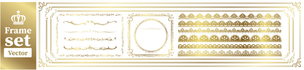 Wall Mural - decorative frame set Vector