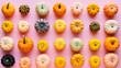 Leinwandbild Motiv Pastel colored pumpkins and squashes