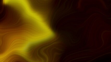 Poster - Twisted gold lines. Computer generated 3d render