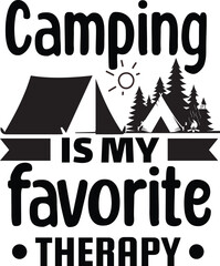Wall Mural - Camping Quotes SVG Design, Hand-drawn mountain illustration For T-shirt Design, Quotes about Adventure,