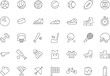 © design - Sport thin line icons set vector illustration