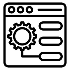 Sticker - Vector Design Control Panel Icon Style