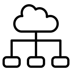 Poster - Vector Design Cloud Connection Icon Style