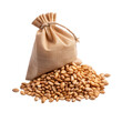 Bag of pinto bean isolated on transparent background,Transparency 