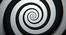 Hypnotic Spiral Loop In A 3D Animation