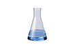 Chemical glassware conical flask, 3d rendering.