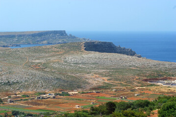 Wall Mural - veduta panoramica dal Castello Coastal di Mellieħa malta