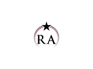 New RA Logo Art, Initial Luxury Ra ar Star Logo Icon Vector Png For You