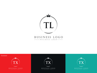 Wall Mural - TL, tl Royal Logo, Minimal Luxury Tl Vector Logo Letter For Your Brand