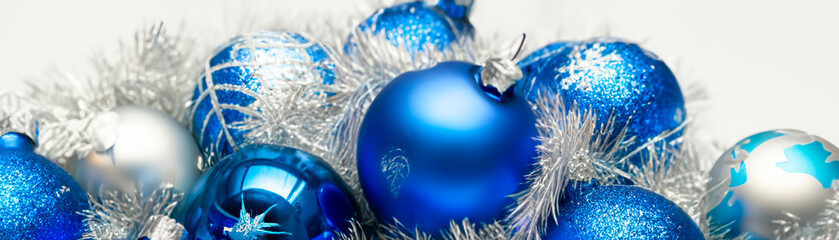 blue christmas balls