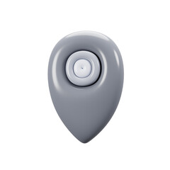 Poster - General user interface icon concept. 3d rendering pin location icon