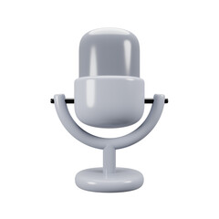 Aufkleber - general user interface icon concept. 3d rendering microphone icon