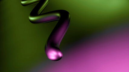 Poster - Two-color bright background. Design. A bright bright background with a ribbon drawing wave movements in different directions in 3d format.