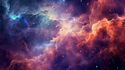 Wall Mural - galaxy cosmos abstract multicolored background.