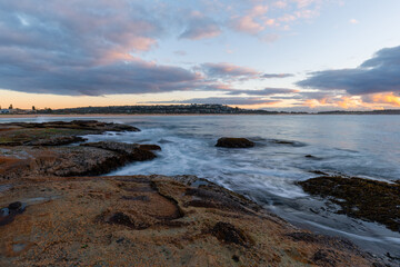 Wall Mural - Beautiful view of Dee Why coastline in the morning, Sydney, Australia.