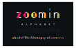 Zoomin Crypto colorful stylish small alphabet letter logo design.