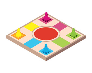 Canvas Print - game board ludo