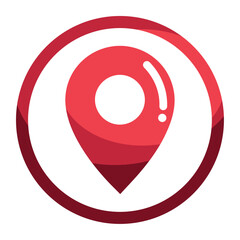 Sticker - pin icon location geo