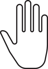 Poster - Male hand icon for web and mobile design. Vector illustration.
