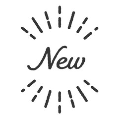 Wall Mural - new 新商品　サンバースト　アイコン　シンボル　あしらい　黒　sunburst icon. burst vector.