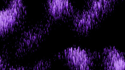 Aufkleber - Purple and pink sequins. Design. A black background with a glow made in cartoon abstraction that are highlighted.