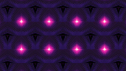 Aufkleber - Psychedelic flashing pattern with bright flashes. Motion. Kaleidoscopic pattern with geometric shapes flashes brightly. Bright flashing colors of psychedelic diamond pattern