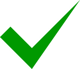 Poster - Check mark icon vector symbol design element.