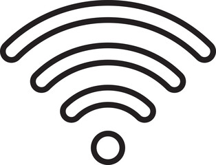 Poster - Wi Fi symbol signal connection. Vector wireless internet technology sign. Wifi network communication icon.