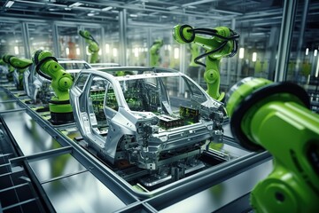 Poster - Automated Car Assembly line