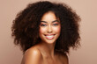 © Tetiana - Generative AI picture of Young beautiful girl model demonstrating perfect styling curly hair