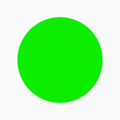 Poster - Vector of a green fluorescent dot on white background