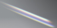 Vector Rainbow Crystal Lights Png. Light Effect Of A Diamond Explosion With Glare. Blur Effect With Floating Delicate Sparkles And Glass. Soaring Plasma Effect.	
