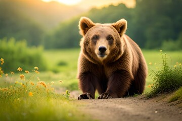 brown bear in the forest