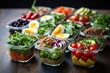 healthy meals portioned in containers for a diabetic diet
