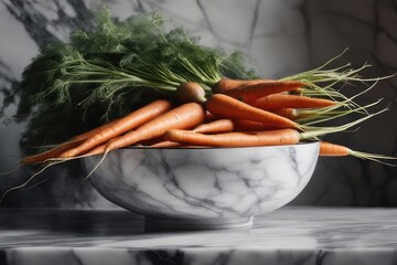 Sticker - carrots on a plate