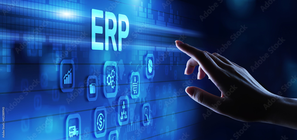 ERP Enterprise resources planning SAP business process automation ...