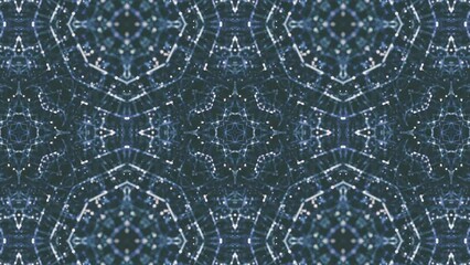 Wall Mural - Abstract Digital Data Hitech Kaleidoscope Background/ 4k animation of an abstract high technology kaleidoscopic background visual fx of data lines and particles zooming in with ambient occlusion and d