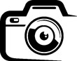 Camera or photography icon isolated on white background