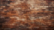Warm Up Your Space With This Inviting Brown Brick Wall Background, Featuring Ample Copy Space
