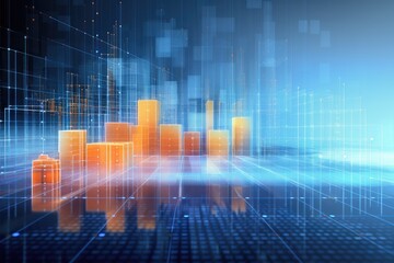 Aufkleber - Business graph