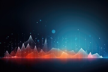 Aufkleber - Business graph